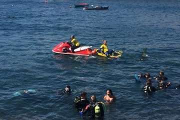 Nueva limpieza de los fondos marinos de Tufia (Foto TA)